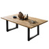 SIT Tisch 180x100 cm # Platte Pinie, Gestell Metall Platte natur, Gestell antikschwarz