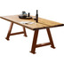 SIT TABLES & CO Tisch 180x100 cm, recyceltes Teak natur, antikbraun