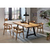SIT TABLES & CO Tisch 180x100 cm, recyceltes Teak natur, antikschwarz
