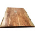 SIT TABLES & CO Tisch 200x100 cm Platte natur, Gestell antiksilber