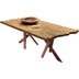SIT TABLES & CO Tisch 200x100 cm Platte recyceltes Teak, Gestell antikbraun