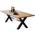 SIT TABLES & CO Tisch 200x100 cm natur, antikschwarz