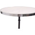 SIT THIS & THAT Tisch, 57 cm rund Platte wei mit Chrom, Gestell schwarz