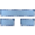 THEKO Teppich Ambadi 3082 700 blau 70 x 620 cm Bettumrandung