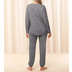 Triumph Endless Comfort Pyjama (Strickware) Langarm dark grey melange 46