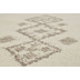 Tuaroc Berberteppich Zagora mit ca. 130.000 Florfäden/m² wollweiß mit Muster 70 x 140 cm
