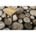 Wecon home Teppich Logs WH-28341-090 schwarz 80x150
