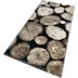 Wecon home Teppich Logs WH-28341-090 schwarz 80x150