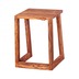 Wohnling 2er Set Beistelltisch Massivholz Sheesham Design Wohnzimmer-Tisch eckig Nachttisch Satztisch