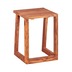 Wohnling 2er Set Beistelltisch Massivholz Sheesham Design Wohnzimmer-Tisch eckig Nachttisch Satztisch