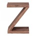Wohnling Akazie Massivholz Beistelltisch \"\"Z\"\" Cube 44 x 30 x 59 cm mit Ablage