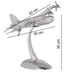 Wohnling Design Deko Flugzeug Propeller aus Aluminium Farbe Silber