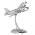 Wohnling Design Deko Flugzeug Propeller aus Aluminium Farbe Silber