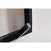 Wohnling Design Wandgarderobe Akazie Massivholz / Metall 70x27x30 cm, Hakenleiste mit Ablage, Flurgarderobe Garderobe Wand Holz