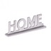 Wohnling Home Deko Schriftzug Design Wohnzimmer Ess-Tisch- Dekoration Wohnung Aluminium Wohndeko Silber 22 cm