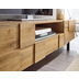 Wohnling Lowboard Holz Eiche-Dekor 160x46x43 cm TV-Kommode mit zwei Türen, Design TV-Schrank Hoch, Fernsehtisch Fernsehschrank Modern, Fernsehkommode Wohnzimmer