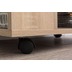 Wohnling Regal WL5.695 Sonoma 60x35x75 cm Regalwagen mit Rollen Holz, Schmales Küchen-Regal