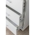 Wohnling Rollcontainer WL5.748 40 x 70,5 x 33 cm Weiß, Schreibtisch-Container Rollschrank 5 Schubladen