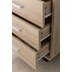 Wohnling Rollcontainer WL5.749 40x70,5x33cm Sonoma, Schreibtisch-Container Rollschrank 5 Schubladen, braun