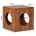 Wohnling Sheesham Massivholz Beistelltisch 35 x 35 cm Cube