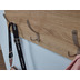 Wohnling Wandgarderobe Sonoma Eiche 80x60x29,5 cm Design Flurgarderobe Holz, Hakenleiste Wandpaneel mit Ablage und Kleiderstange, Garderobe Wand, Garderobenleiste Flur