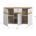 xonox.home Ashton Sideboard (B/H/T: 150x86x43 cm) in Ashgrey matt Nachbildung