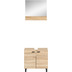 xonox.home Boston Waschbeckenunterschrank + Spiegel (B/H/T: 57x44x33 cm) in Eiche Sonoma Nachbildung und Eiche Sonoma Nachbildung bodenstehend und hngend montierbar