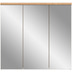xonox.home Grado Spiegelschrank (B/H/T: 80x75x20 cm) in Nox Oak Nachbildung und Spiegelfront