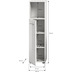 xonox.home Ice Standschrank hoch (B/H/T: 30x110x30 cm) in wei Nachbildung und wei Hochglanz tiefzieh