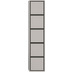 xonox.home Jaru Hochschrank (B/H/T: 35x163x31 cm) in grau Nachbildung und grau Nachbildung