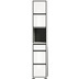 xonox.home Jaru Hochschrank (B/H/T: 35x190x31 cm) in wei Nachbildung und wei Hochglanz