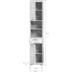 xonox.home Lambada Badkombination (B/H/T: 112x191x34 cm) in Sonoma Eiche hell und wei Hochglanz tiefzieh