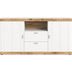 xonox.home Laredo Sideboard (B/H/T: 180x89x40 cm) in wei Nachbildung und wei matt tiefzieh