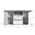 xonox.home Laredo Sideboard (B/H/T: 180x89x40 cm) in wei Nachbildung und wei matt tiefzieh