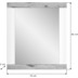xonox.home Laredo Spiegel (B/H/T: 73x82x2 cm) in wei Nachbildung und Spiegelfront