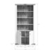 xonox.home Laredo Stauraumshelf (B/H/T: 101x204x37,5 cm) in wei Nachbildung und wei matt tiefzieh