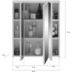 xonox.home Linus Badkombination (B/H/T: 105x182x34 cm) in wei Nachbildung und wei Hochglanz tiefzieh