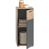 xonox.home Mason Badstandschrank (B/H/T: 37x87x34 cm) in Nox Oak Nachbildung und Basalt grau Nachbildung