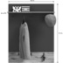 xonox.home Mason Garderobenkombination (B/H/T: 175x200x37 cm) in Nox Oak Nachbildung und Basalt grau Nachbildung