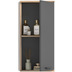 xonox.home Mason Hngeschrank (B/H/T: 37x77x24 cm) in Nox Oak Nachbildung und Basalt grau Nachbildung