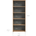 xonox.home Mason Stauraumshelf (B/H/T: 80x199x37 cm) in Nox Oak Nachbildung und Basalt grau Nachbildung