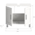 xonox.home Mood Waschbeckenunterschrank (B/H/T: 65x56x35 cm) in wei Nachbildung und wei Nachbildung