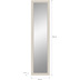 xonox.home Notes Spiegel (B/H/T: 45x180x2 cm) in sandbeige Melamin und sandbeige matt/Spiegel