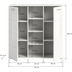 xonox.home Prego Garderobenkombination (B/H/T: 180x191x37 cm) in wei Nachbildung und wei Hochglanz