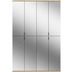 xonox.home Projekt X Garderobenkombination (B/H/T: 122x193x34 cm) in Artisan Eiche Nachbildung und Spiegelglas