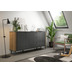 xonox.home Pure Sideboard (B/H/T: 177x88x40 cm) in grau Nachbildung und grau Nachbildung