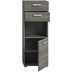 xonox.home Silver Standschrank (B/H/T: 40x109x33 cm) in Rauchsilber Nachbildung und Rauchsilber Nachbildung