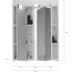 xonox.home Snow Spiegelschrank inkl. Beleuchtung (B/H/T: 60x79x18 cm) in wei Nachbildung und wei Hochglanz tiefzieh
