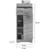 xonox.home Soul Standschrank (B/H/T: 37x88x31 cm) in Rauchsilber Nachbildung und Rauchsilber tiefzieh