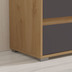 xonox.home Torino Garderobenschrank (B/H/T: 54x190x35 cm) in Eiche Nachbildung und grau Nachbildung